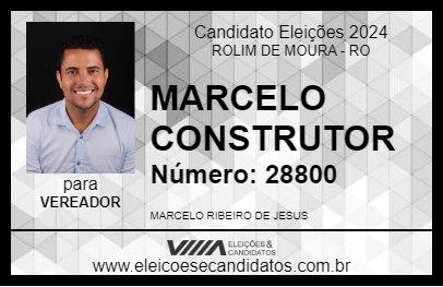 Candidato MARCELO CONSTRUTOR 2024 - ROLIM DE MOURA - Eleições