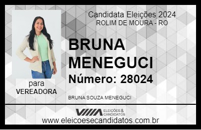 Candidato BRUNA MENEGUCI 2024 - ROLIM DE MOURA - Eleições