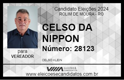 Candidato CELSO DA NIPPON 2024 - ROLIM DE MOURA - Eleições