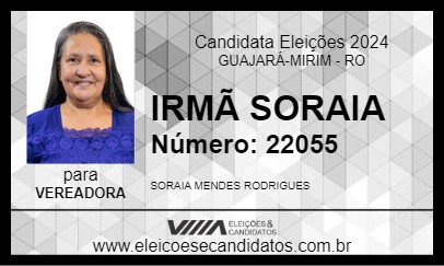 Candidato IRMÃ SORAIA 2024 - GUAJARÁ-MIRIM - Eleições