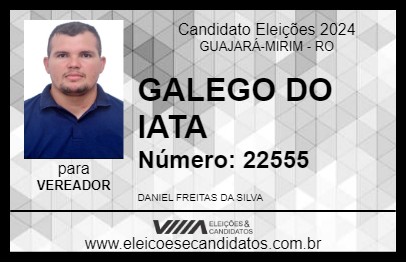 Candidato GALEGO DO IATA 2024 - GUAJARÁ-MIRIM - Eleições