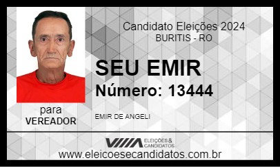 Candidato SEU EMIR MIRO BITI 2024 - BURITIS - Eleições