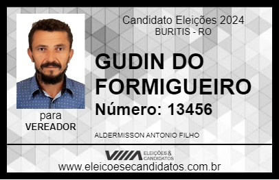 Candidato GUDIN DO FORMIGUEIRO 2024 - BURITIS - Eleições