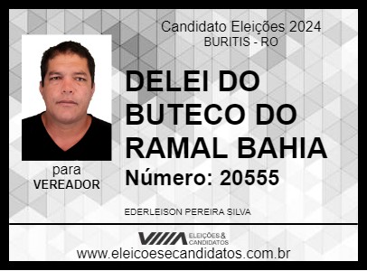 Candidato DELEI DO BUTECO DO RAMAL BAHIA 2024 - BURITIS - Eleições