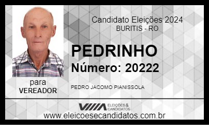 Candidato PEDRINHO 2024 - BURITIS - Eleições