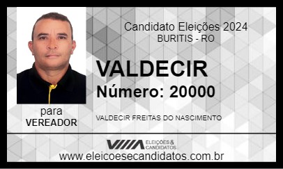 Candidato VALDECIR 2024 - BURITIS - Eleições