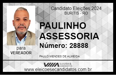 Candidato PAULINHO ASSESSORIA 2024 - BURITIS - Eleições