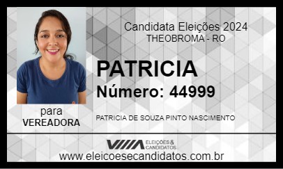 Candidato PATRICIA 2024 - THEOBROMA - Eleições