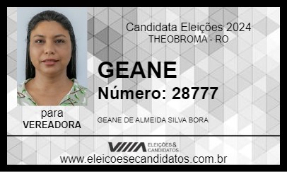 Candidato GEANE 2024 - THEOBROMA - Eleições