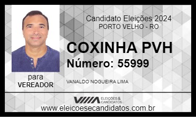 Candidato COXINHA PVH 2024 - PORTO VELHO - Eleições