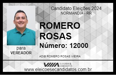 Candidato ROMERO ROSAS 2024 - NORMANDIA - Eleições