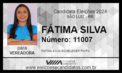 Candidato FÁTIMA SILVA 2024 - SÃO LUIZ - Eleições