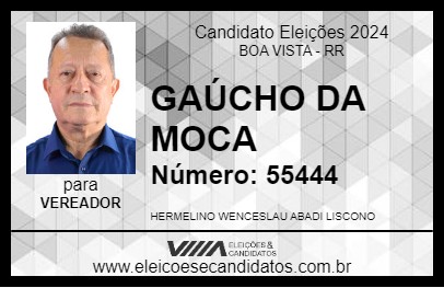 Candidato GAÚCHO DA MOCA 2024 - BOA VISTA - Eleições