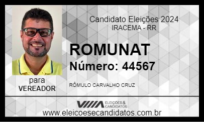 Candidato ROMUNAT 2024 - IRACEMA - Eleições