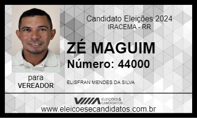 Candidato ZÉ MAGUIM 2024 - IRACEMA - Eleições