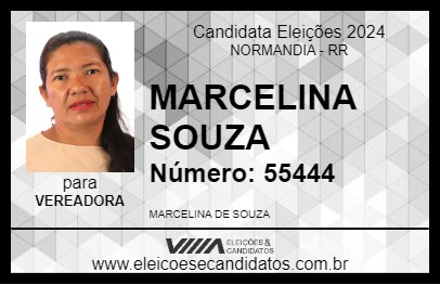 Candidato MARCELINA SOUZA 2024 - NORMANDIA - Eleições