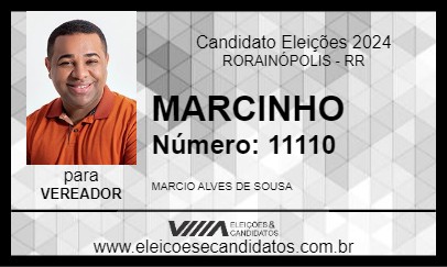 Candidato MARCINHO 2024 - RORAINÓPOLIS - Eleições