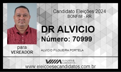 Candidato DR ALVICIO 2024 - BONFIM - Eleições