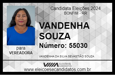 Candidato VANDENHA SOUZA 2024 - BONFIM - Eleições