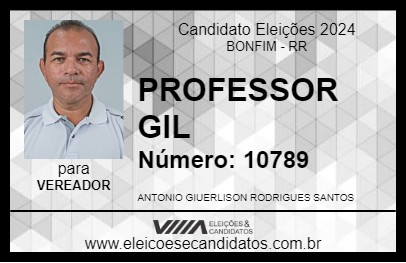 Candidato PROFESSOR GIL 2024 - BONFIM - Eleições