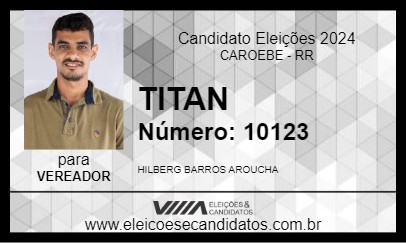 Candidato TITAN 2024 - CAROEBE - Eleições