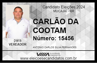 Candidato CARLÃO DA COOTAM 2024 - MUCAJAÍ - Eleições