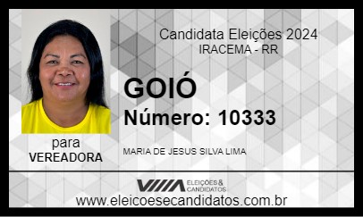 Candidato GOIÓ 2024 - IRACEMA - Eleições