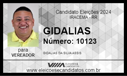 Candidato GIDALIAS 2024 - IRACEMA - Eleições