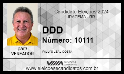 Candidato DDD 2024 - IRACEMA - Eleições