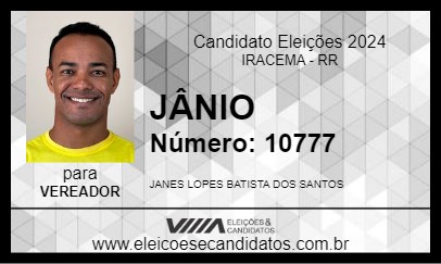 Candidato JÂNIO 2024 - IRACEMA - Eleições