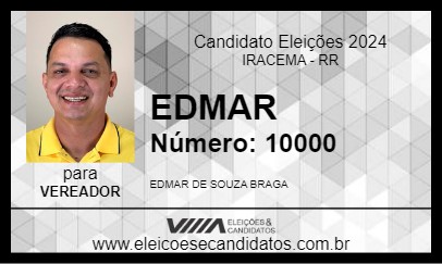 Candidato EDMAR 2024 - IRACEMA - Eleições