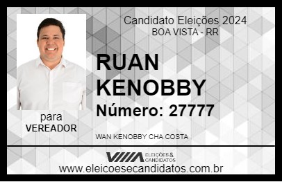 Candidato RUAN KENOBBY 2024 - BOA VISTA - Eleições