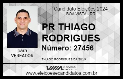 Candidato PR THIAGO RODRIGUES 2024 - BOA VISTA - Eleições