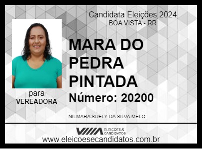 Candidato MARA DO PEDRA PINTADA 2024 - BOA VISTA - Eleições