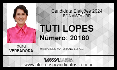 Candidato TUTI LOPES 2024 - BOA VISTA - Eleições