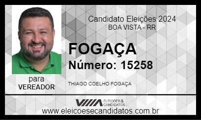 Candidato FOGAÇA 2024 - BOA VISTA - Eleições