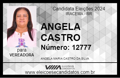 Candidato ANGELA CASTRO 2024 - IRACEMA - Eleições