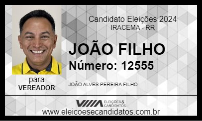 Candidato JOÃO FILHO 2024 - IRACEMA - Eleições