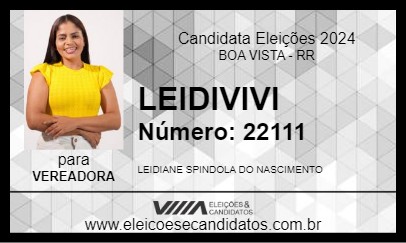 Candidato LEIDIVIVI 2024 - BOA VISTA - Eleições