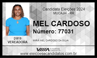 Candidato MEL CARDOSO 2024 - MUCAJAÍ - Eleições