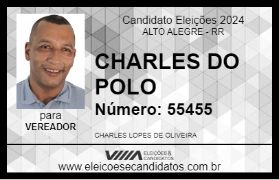 Candidato CHARLES DO POLO 2024 - ALTO ALEGRE - Eleições