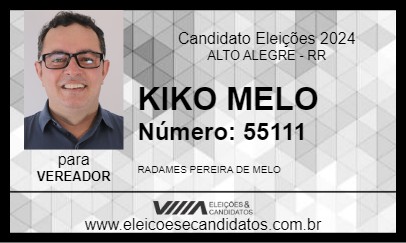 Candidato KIKO MELO 2024 - ALTO ALEGRE - Eleições