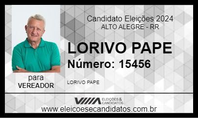 Candidato LORIVO PAPE 2024 - ALTO ALEGRE - Eleições