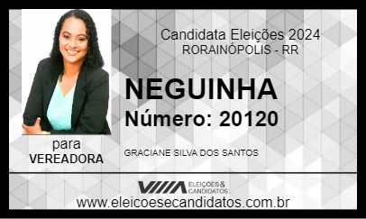 Candidato NEGUINHA 2024 - RORAINÓPOLIS - Eleições