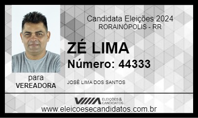 Candidato ZÉ LIMA 2024 - RORAINÓPOLIS - Eleições