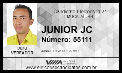 Candidato JUNIOR JC 2024 - MUCAJAÍ - Eleições