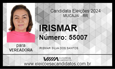 Candidato IRISMAR 2024 - MUCAJAÍ - Eleições