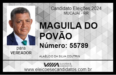 Candidato MAGUILA DO POVÃO 2024 - MUCAJAÍ - Eleições