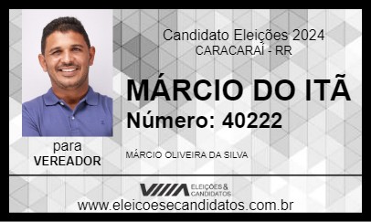 Candidato MÁRCIO DO ITÃ 2024 - CARACARAÍ - Eleições