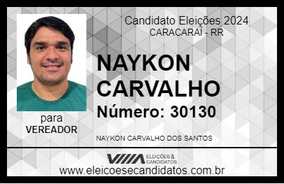 Candidato NAYKON CARVALHO 2024 - CARACARAÍ - Eleições